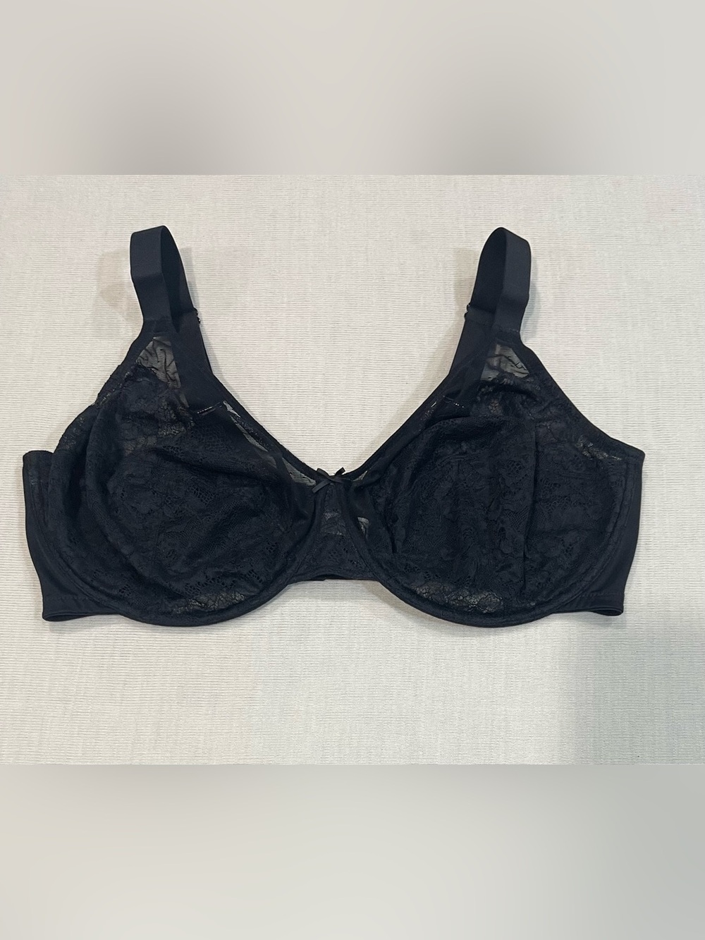 HSIA Black Sunflower Underwire Lace Bra Unlined Full Coverage Size 42G